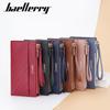 Pu Leather Ladies Wallet With Zipper Long Purse For Daily Use And Water Resistance