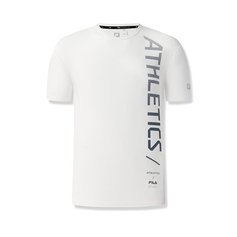 New FILA Fitness T Shirts Men's Bright White WT A11M531111F-WT