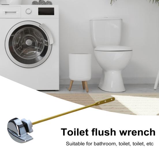 Toilet Flush Wrench Easy to Install Adjustable Holes Toilet Handle Optimal Flushing Toilet Tank Replacement Parts