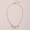 Elegant 18K Gold-Plated Stainless Steel Paperclip Letter Necklace