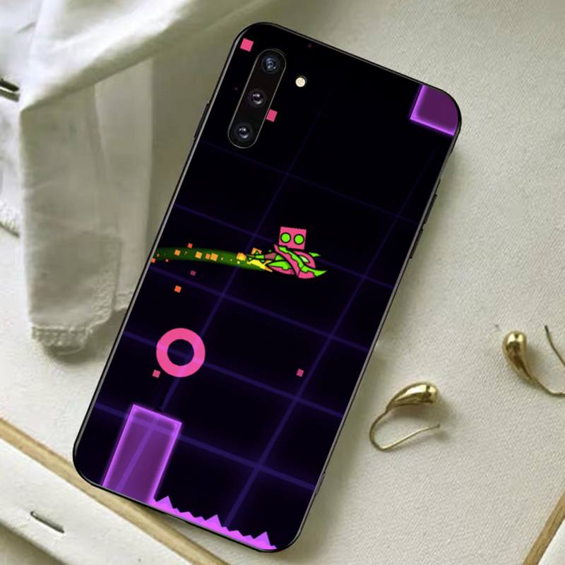 Pouzdro na telefon Geometry Dash pro Samsung A51 A30s A52 A71 A12 pro Huawei Honor 10i pro kryt OPPO vivo Y11