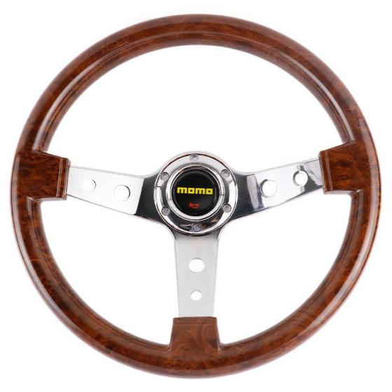 MOMO Steering 14 inch 350mm Sports Steering Wheel Suede Silver