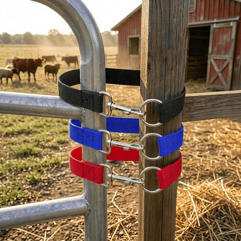 Einfaches Markumen-Schloss, einfacher Ranch-Torriegel, Türriegel mit Lasso-Seil-Schließe mit einzelnem Ring, Befestigung für Pferchezaun