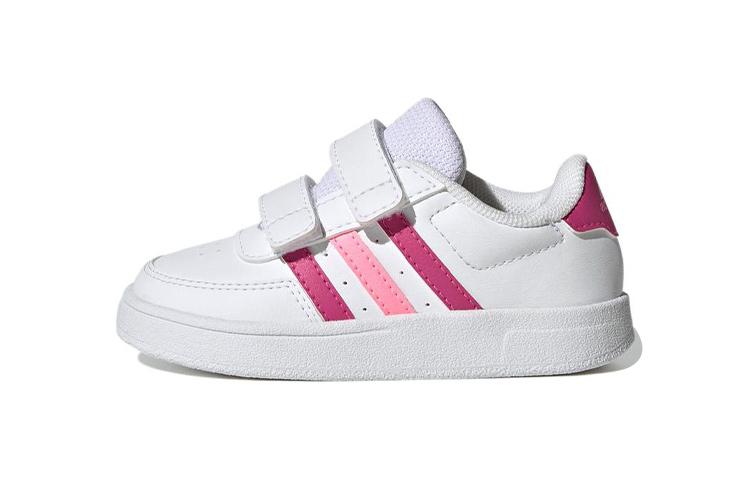 

Adidas Neo Breaknet 2.0 Slip Resistant Abrasion Resistant Low top Baby & Toddler Shoes White Pink Infant And Toddler hp8973 26