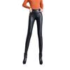 2023 Women's High Waist Leather Base Layer Pants - Autumn/Winter Korean Style, Slimming & Thickened