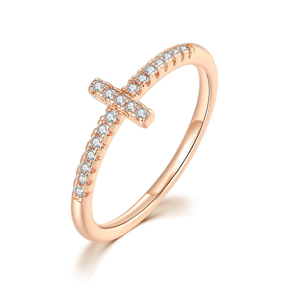 Anelli sottili incrociati di personalità per donna Moda coreana Cristallo Micro Pave Zirconia Cubica Anello per pollice Gioielli Accessori da sposa Regalo R715