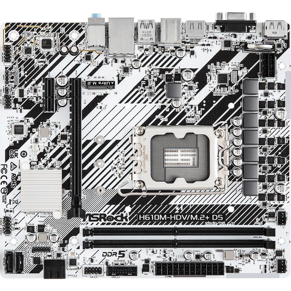 

Материнская плата Asrock H610m-hdv m 2 D5