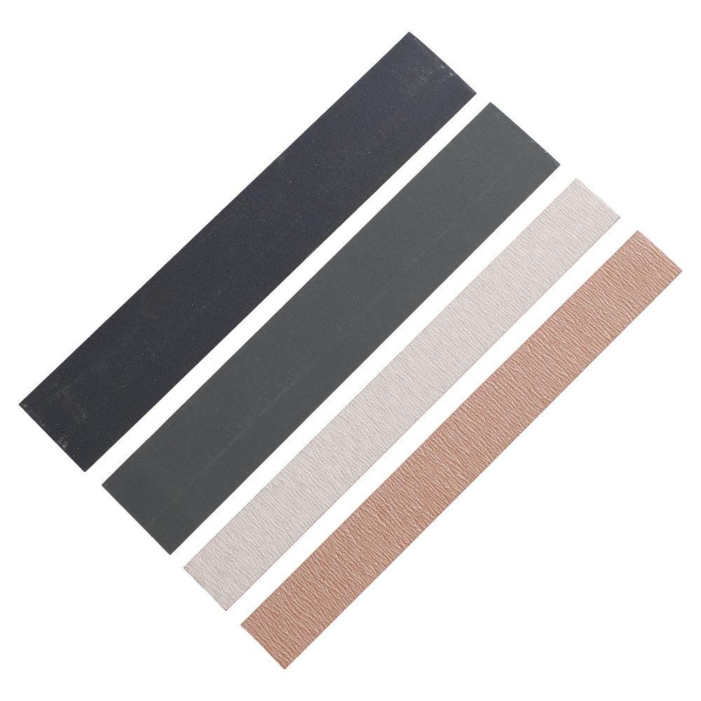 4PCS 15CM(5.91in) Length Fret Sanding Tool Sandpaper Color Luthier Sanding Tool For Guitarists
