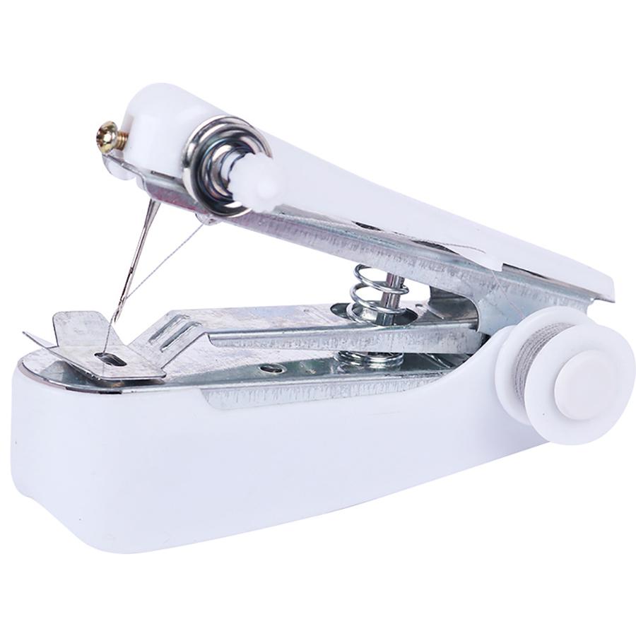 

4 Colors Mini Handheld Manual Sewing Machine Home Quick Clothing Repair Tool Suitable for Cloths Fabrics Common Sewing Tools белый