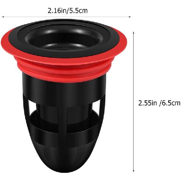 BESPORTBLE Rubber Anti- Odor Floor Drain Shower Waste Water Drainer, No Filter Deodorant Anti- Clogging Backflow Preventer Sewer Floor Drain Core for