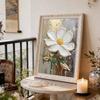DIY Pearl Painting Set Bouquet Pattern Home Decoration Handmade Sticky Diamond Creative Canvas Pearl Art Painting Crafts Perfect Gift