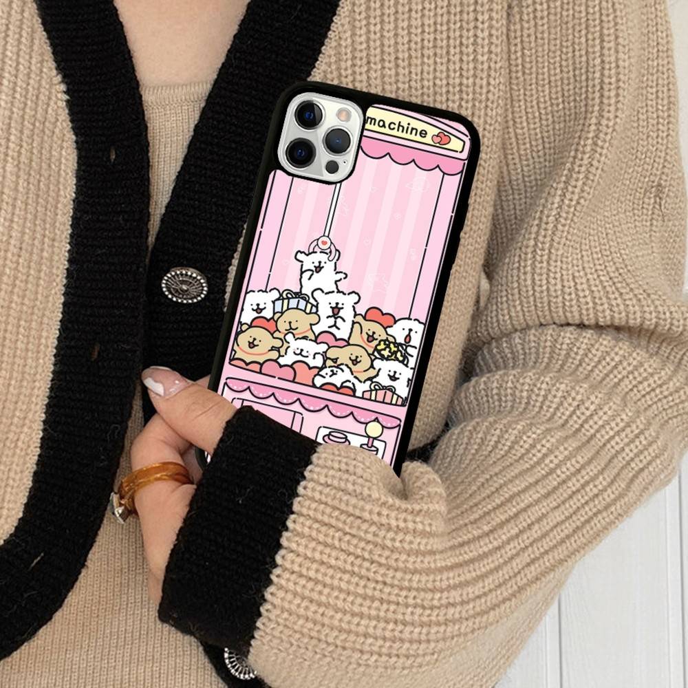 Maltese Cute Line Puppy Dog PC+TPU Phone Case For IPhone 17 16 15 14 13 12 11 Pro Max Plus Kawaii Cartoon Cover