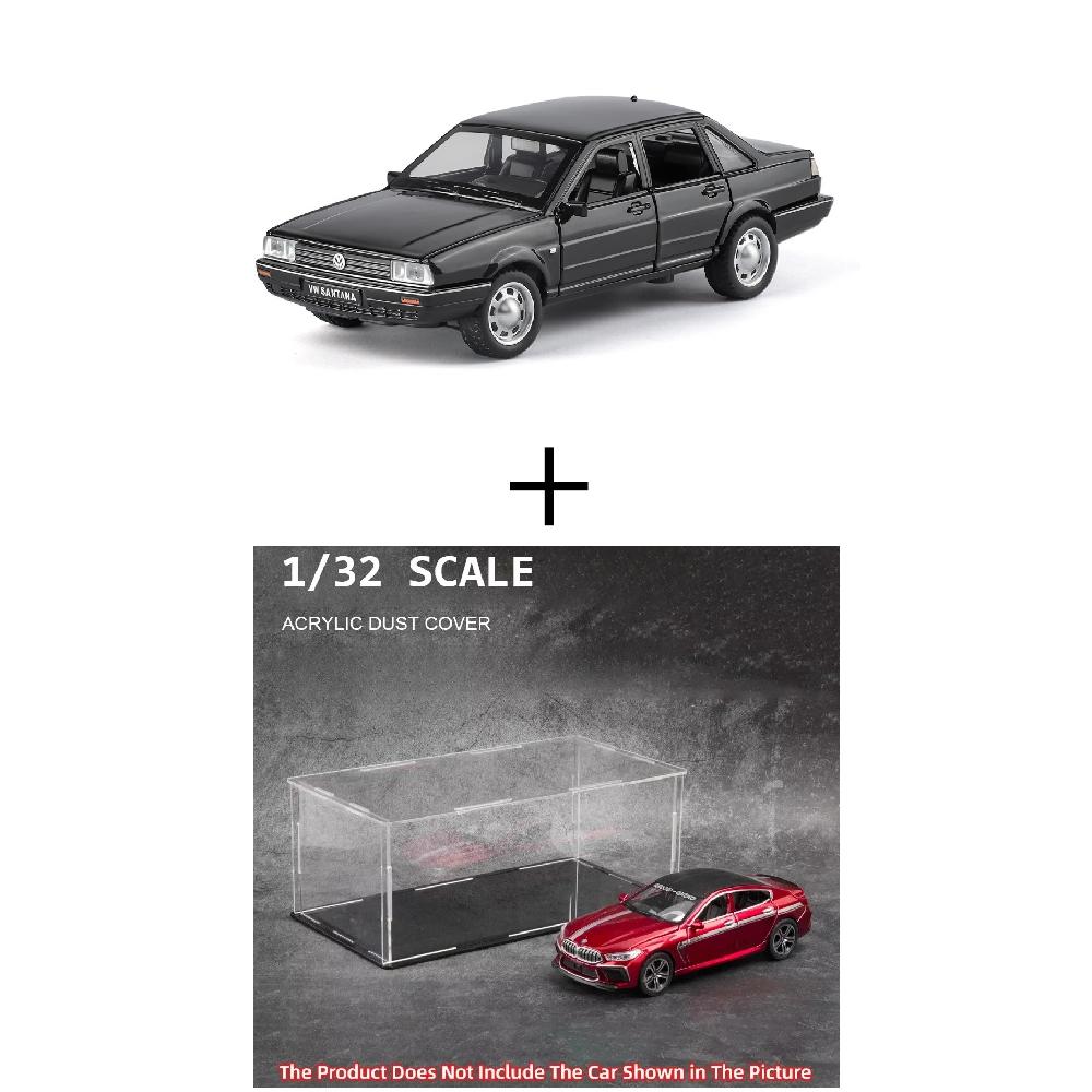 1:32 Scale Santana Retro Car Model Toy Metal Diecast Doors Opened Wheel Steering Shock Absorption Sound Light Vehicle Kids Gifts