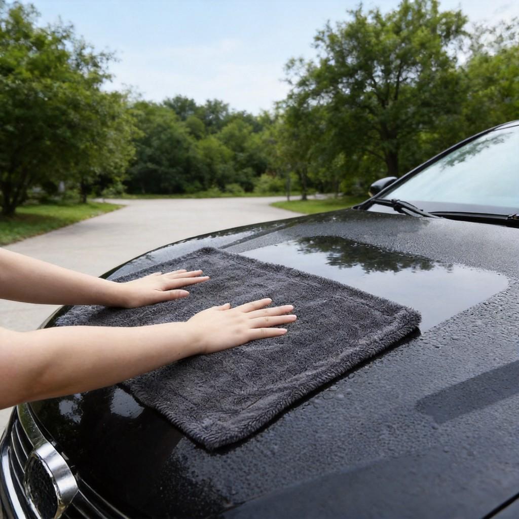 Asciugamano Classico per Lavaggio Auto ad Assorbimento Rapido per Uso Esterno e in Garage