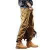 2025 Men's American Retro Harem Overalls - Thickened Spring/Autumn Casual Pants