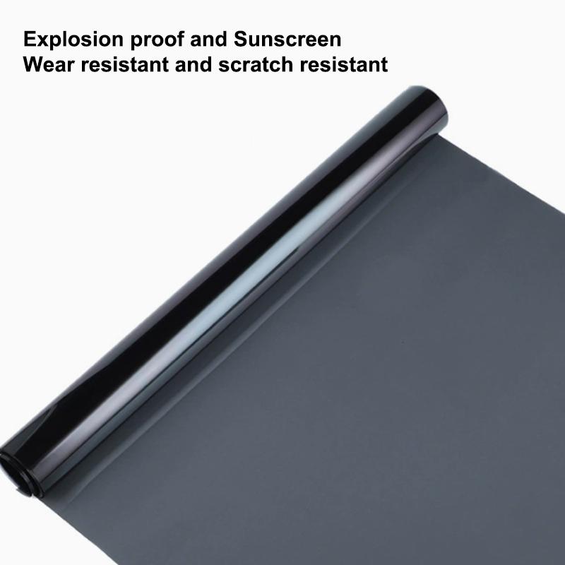 5/35/50 % Vlt Schwarze Fensterfolien Tönungsfolie Sichtschutzglas Aufkleber Sonnenschutzfolie Auto UV-Schutz Aufkleber Auto Heimdekoration