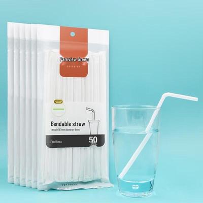 Individually Wrapped Bendable Plastic Straws (300 Count)