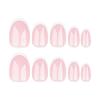 Klassische Nude-Rosa Kurze Runde French Press-On Nägel - Tragbar, Abnehmbar, Fertige Maniküre.
