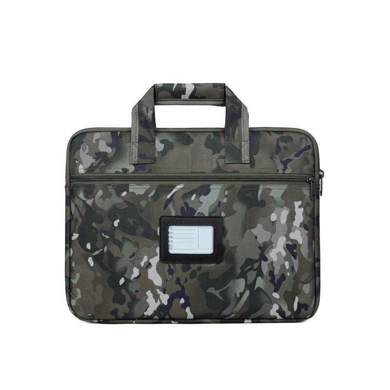 Camouflage Ink Wash Pattern File Bag