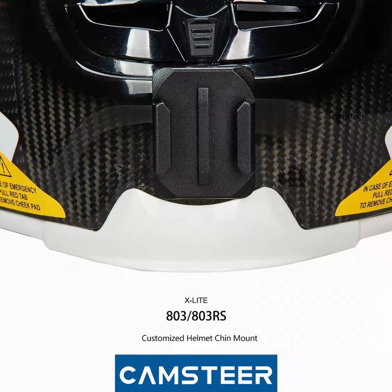 Für Nolan X-lite X803rs Helm Benutzerdefinierte Aluminium-Kinnbefestigung für GoPro Hero12 11 10 DJI Action 5pro 4 3 Insta360 X4 Ace pro Kamera