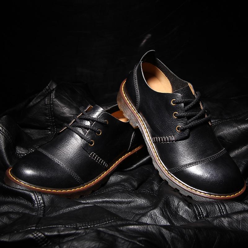 2024 Nové pánské kožené boty Neformální boty z pravé kůže Pánské Oxford Módní šněrovací Derby společenské boty Outdoorová pracovní obuv Sapatos