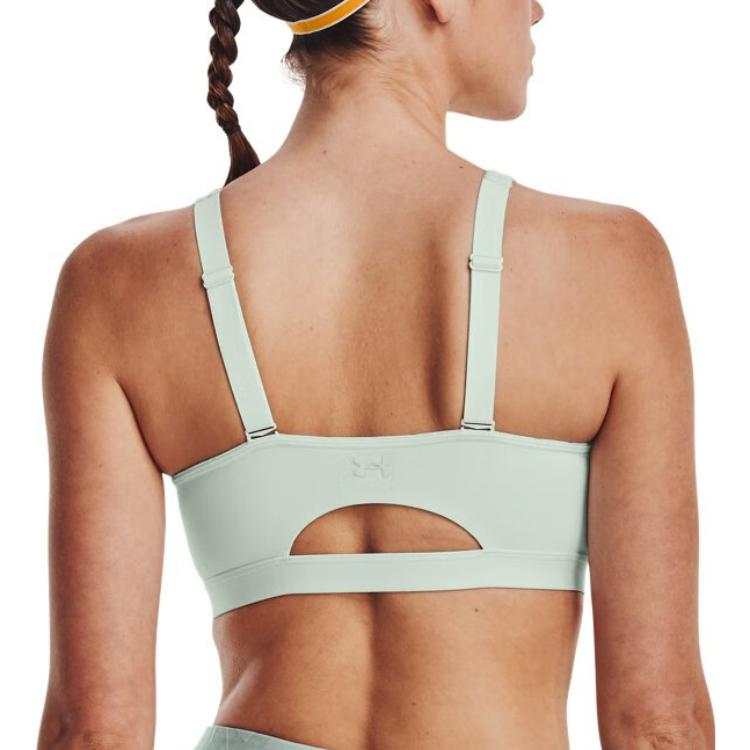 Under Armour SmartForm Unifarbener Schlanker Sport-BH mit Mittlerem Halt Damenunterwäsche Grün 1373826-592