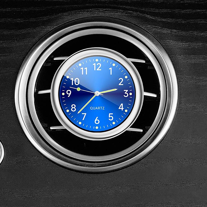 Automobile Air Outlet Dashboard Clock Stick-On Electronic Noctilucent Decoration Auto Ornament Car Accessories For Car
