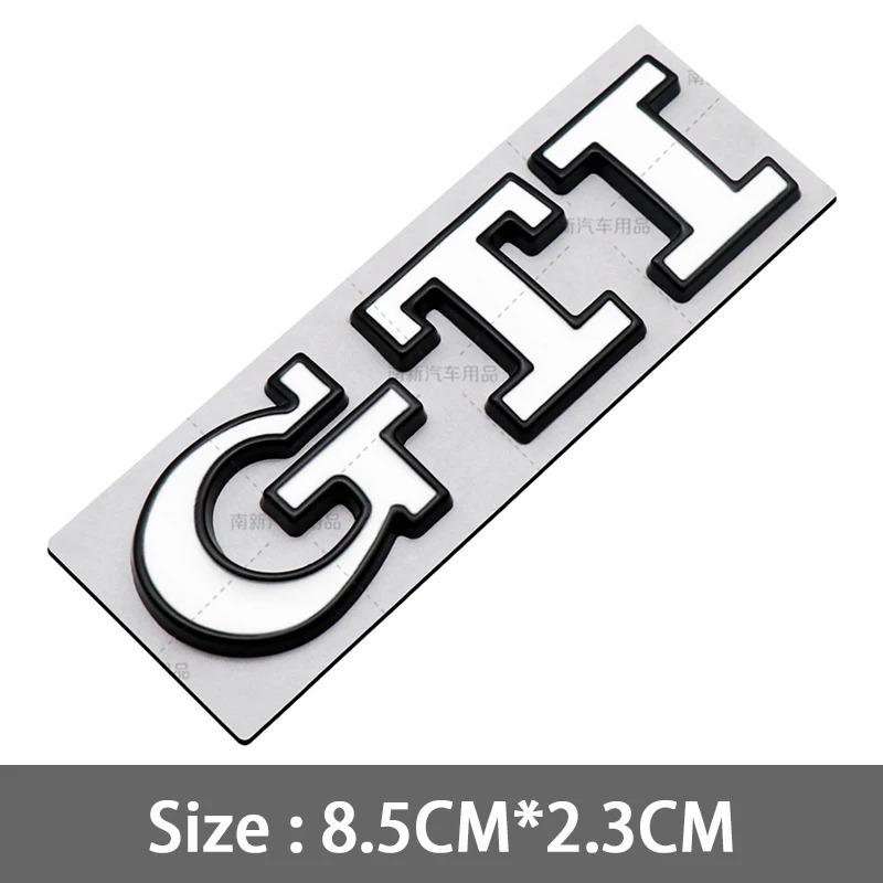 YKPSC1 3D Metal GTI Grill Emblem Badge Rear Trunk Decal Car Sticker for Volkswagen VW Golf 5 6 7 8 MK2 MK3 MK4 MK5 MK6 MK7 Accessories