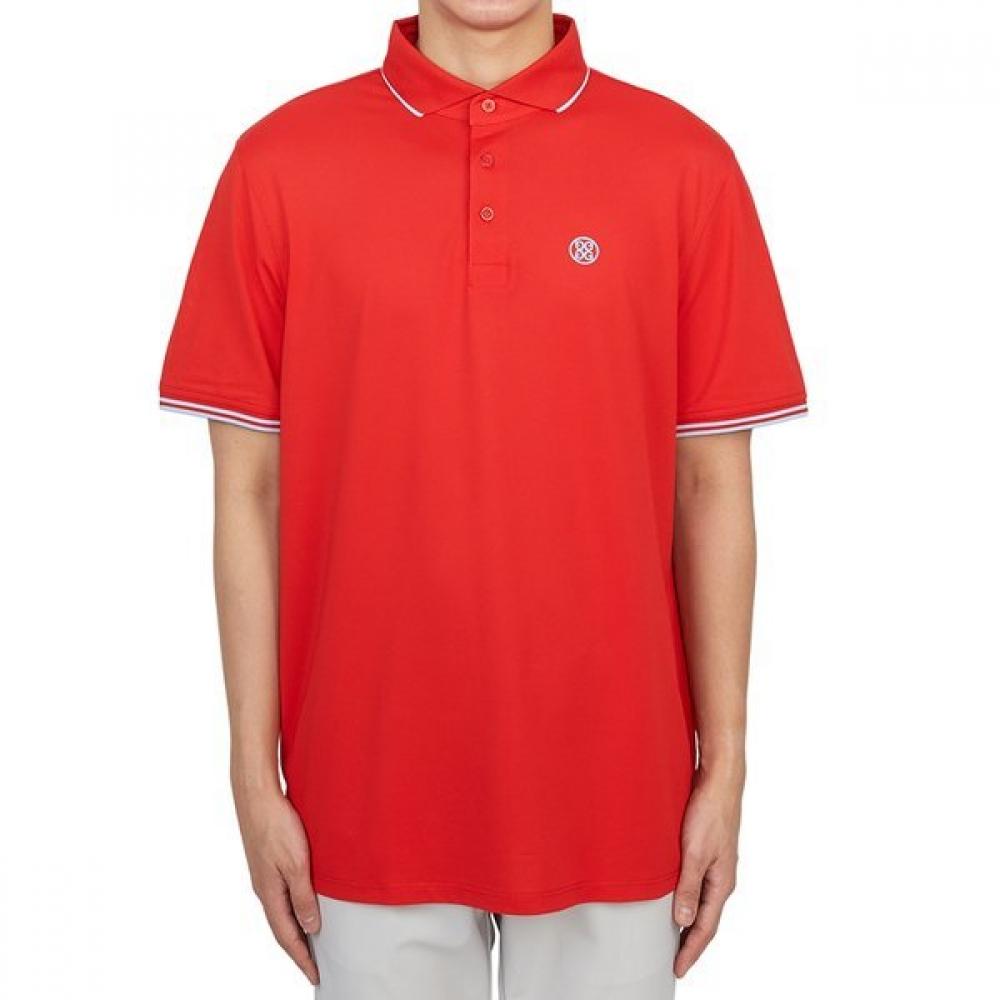 

Zipore Golfwear Men S Collar ShorT Sleeve T ShirT Gmp000017 Lava L