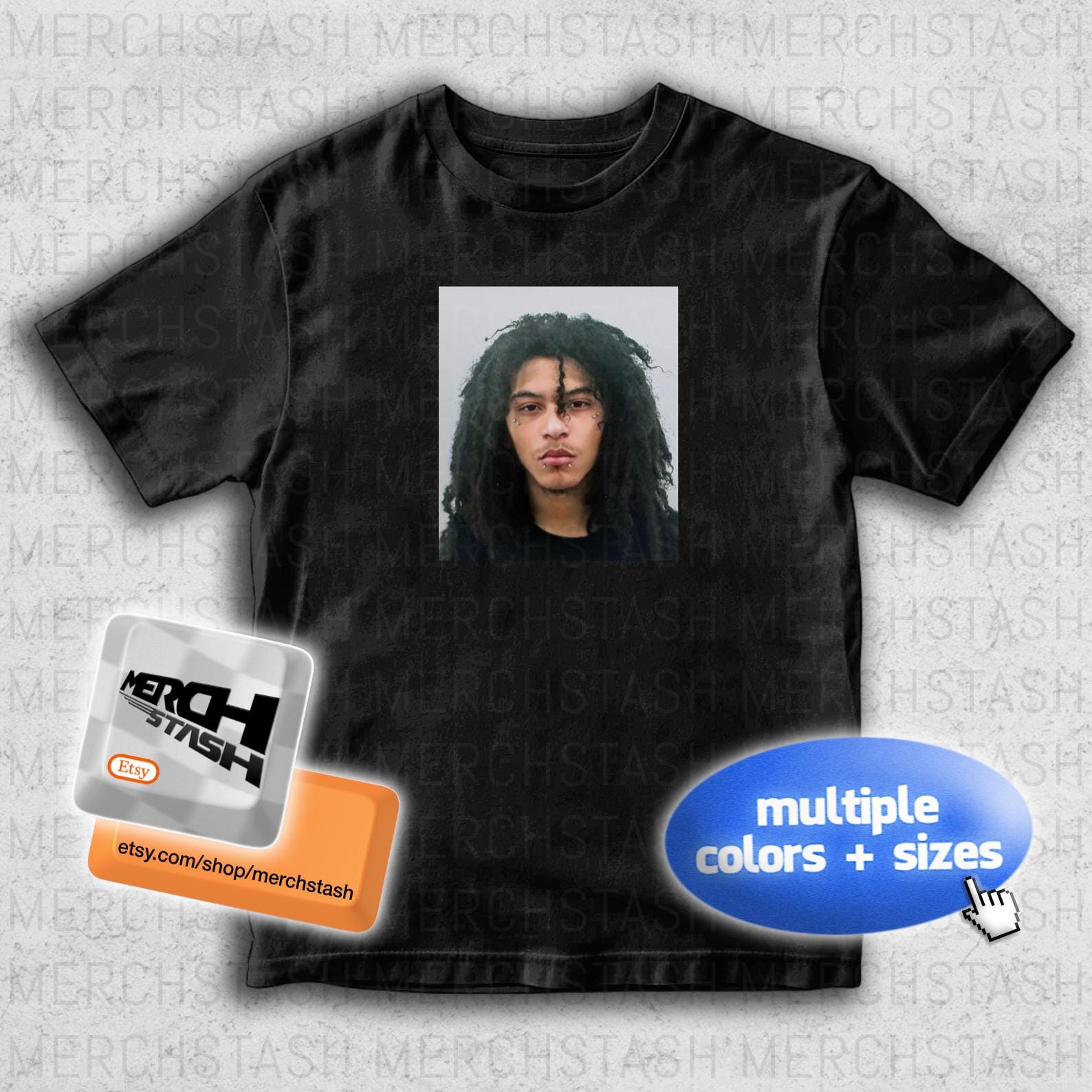 Jaydes Mugshot T-Shirt Tee Merch | Y2K Merch Opium Praiseche Cheromani Ken Carson Nettspend Osamason Xaviersobased Summrs Kankan Fakemink M