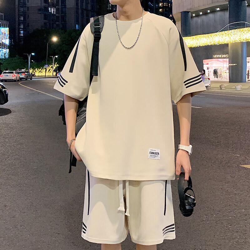 Men's Summer Short Sleeve Shorts Sport Set