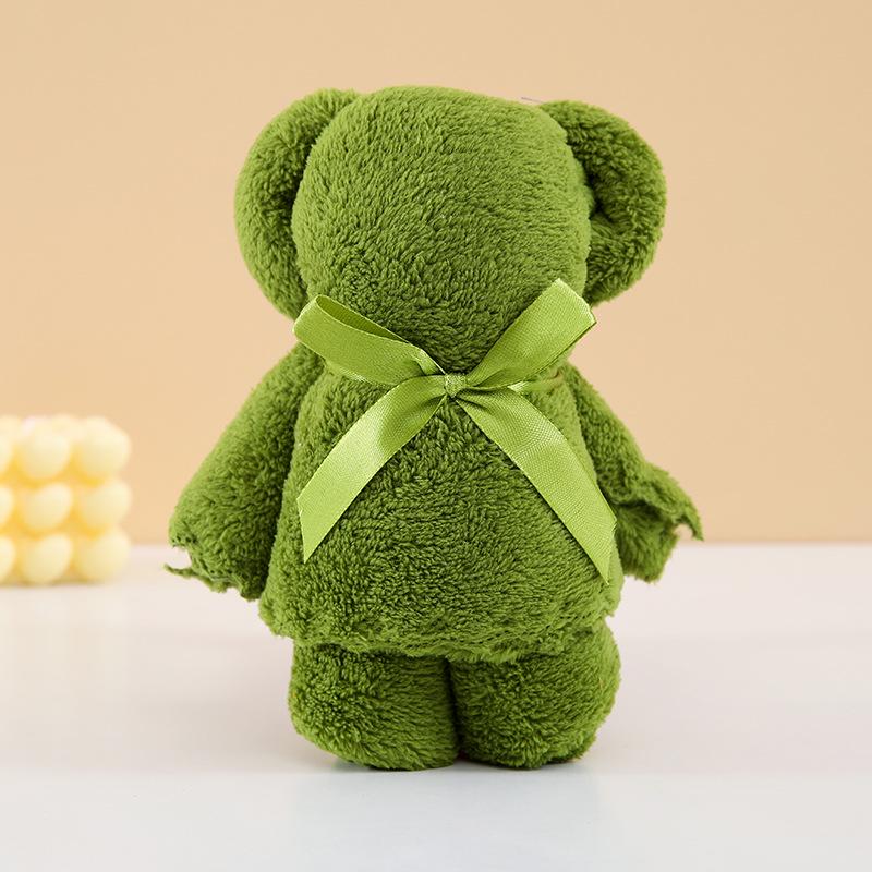 

Полотенце из кораллового флиса в виде плюшевого мишки: Милый свадебный, на день рождения, юбилейный и праздничный сувенир 35x75 cm