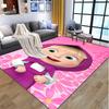 Masha and The Bear Pattern Rug, Indoor/Outdoor Mat, for Picnic, Gameroom, Bedroom, Office, Living Room, Home Decor Carpet, Birthday Gift
