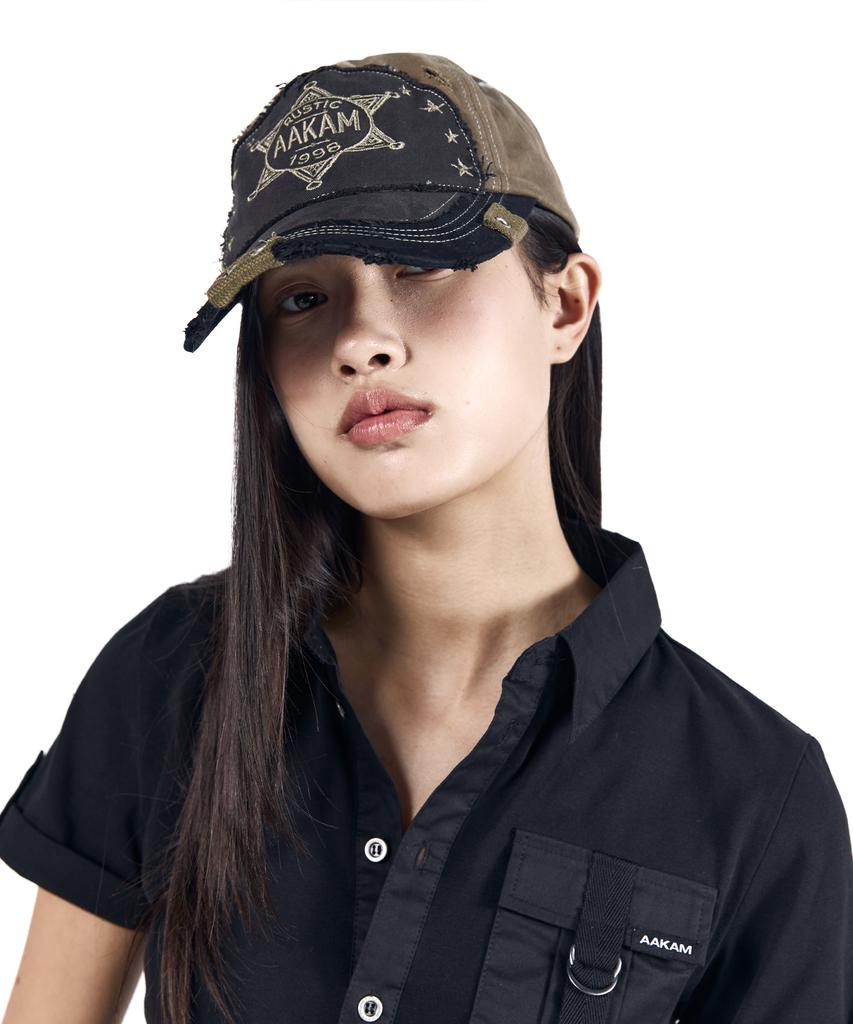 AAKAM Rustic Sheriff Ball Cap (Khaki)