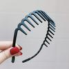 Hårbånd for kvinner med tenner for ansiktsvask, sklisikre og bølgete hårnåler