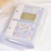80 Slots Nail Stickers Storage Book Large Capacity Exhibition Photo Album Card Package Button Type Manicure Sticker Notebook