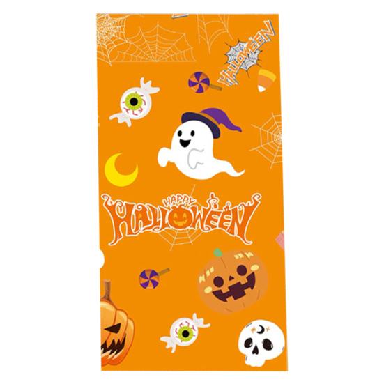 Halloween Tablecloth Spooky Ghost Printed Plastic Tablecloth Waterproof Indoor Outdoor Backdrop Banner Haunted House Decoration Creepy Party Favors