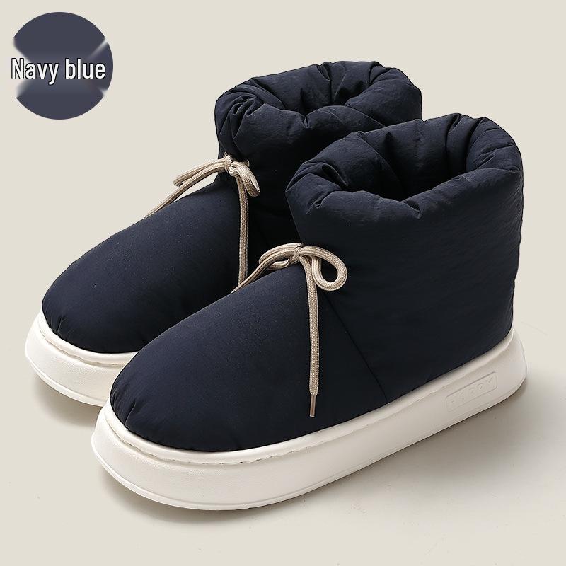 Winter High-Top Cotton Slippers with Elastic Band for Men & Women