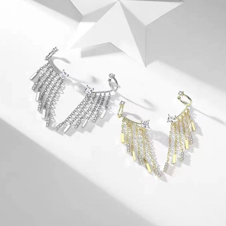 Exquisite 925 Sterling Silver Tassel Earrings for Women - Trendy, Creative & Luxurious Design