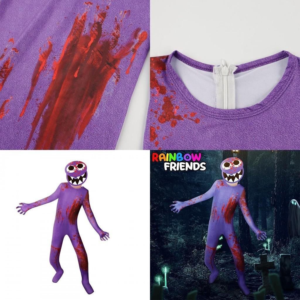 Kids Roblox Rainbow Friends Cosplay Jumpsuit Costume For Halloween And Parties