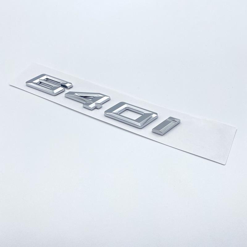 Chrom Silber GT 630i 630d 640i 640d XDrive SDrive ABS Zahlen Buchstaben Emblem für BMW 6er Reihe E63 E64 F06 F12 F13 G32