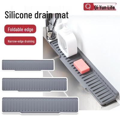 Silikon Wasserhahn Spritzschutz Matte - Faltbare Kante Spülbecken Matte & Wassersperre.