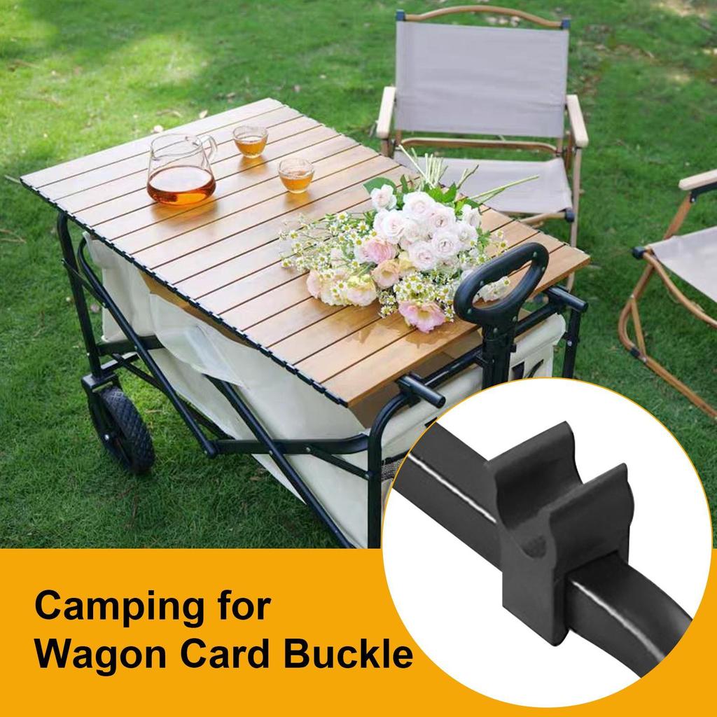 Camping Trolley Card Buckle Portable Multifunctional Trolley Card Buckle For Beach Garden Fishing Folding Cart Accessories