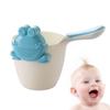 Baby Kids Bath Pail Body Washing Shower Rinser Shower Cup with Bear Design for Rinsing Hair and Protecting Infant Eyes