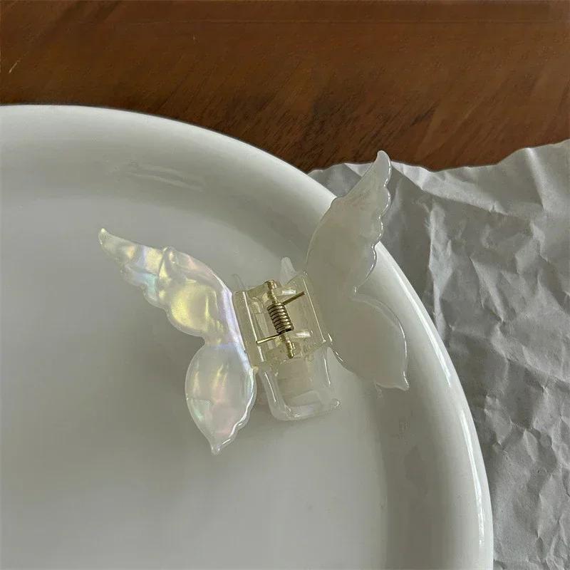 Fairy Butterfly Hair Claw French Retro Acetate Crab Hair Clip Sweet Princess Shark Clip For Women Girl Hairpin Hair Accessories