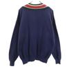 NAUTICA 90s Old Tilden Long sleeve V neck sweater XL Navy knit Men's Used