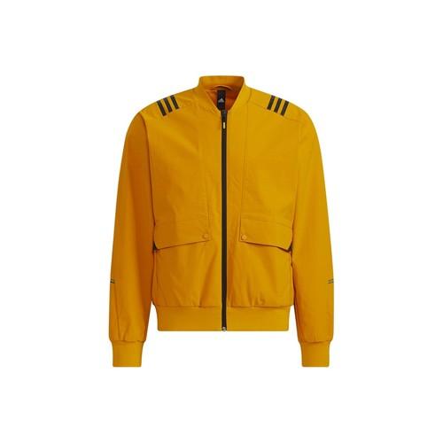 adidas Striped Print Sports Pilot Jacket for Men, Gold M золотой
