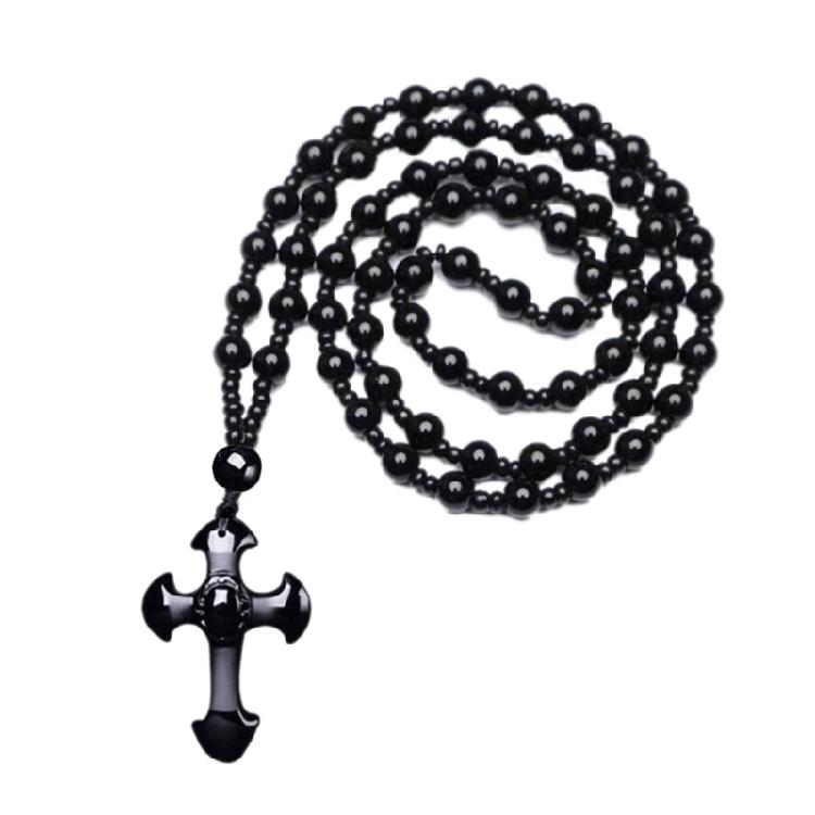 

Glass Pendant Jewelry Glass Crucifix Pendant Necklace Jewelry Spiritual G 1