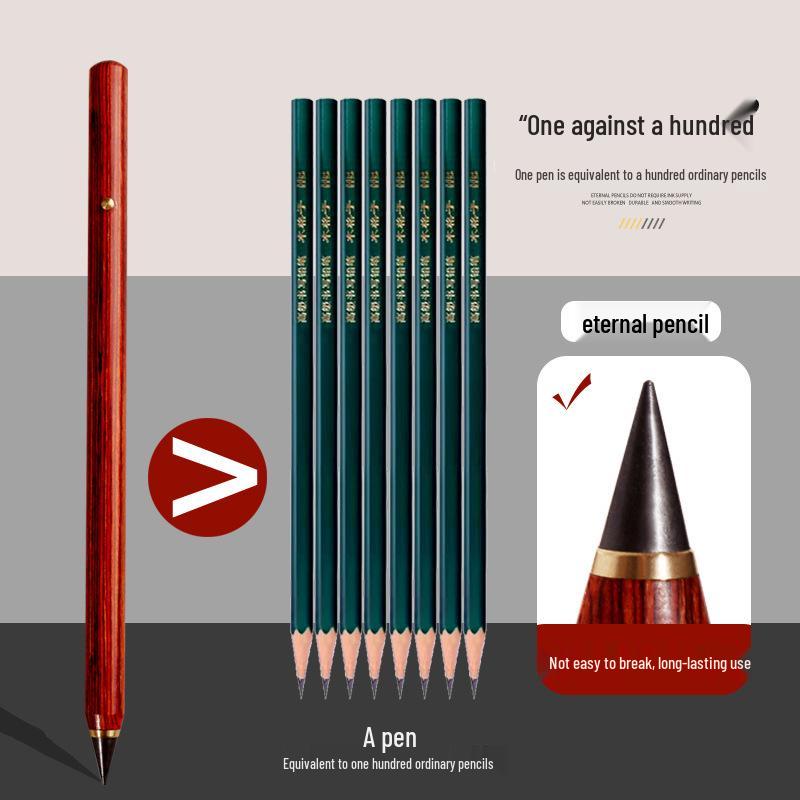 Durable Black Tech Solid Wood Pencil – Everlasting, No Sharpening Needed, Unbreakable Design