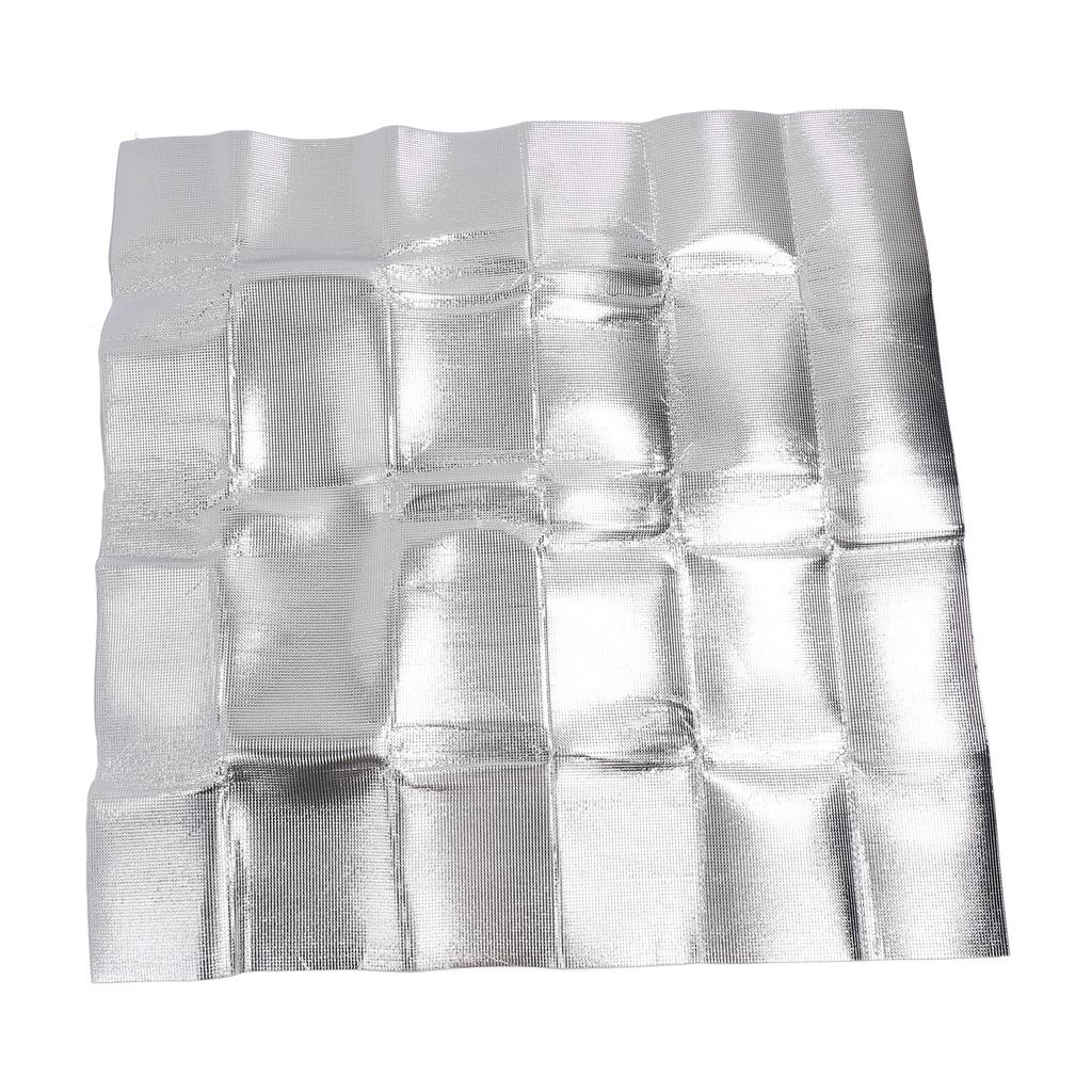 Attic Fan Seal Cover PE and Aluminum Efficient Insulation Film Dustproof Attic Vent Insulation Cover for Home 129x129cm